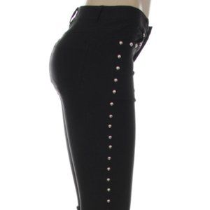 Platinum Plush Black Silver Studded Pants. New with tags in sz XLG